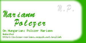 mariann polczer business card